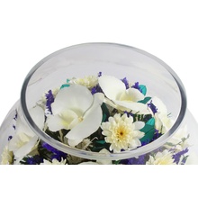 Цветы в стекле в вакууме 'Ванесса белая', орхидеи Увеличить...